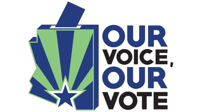 Our Voice Our Vote Arizona logo